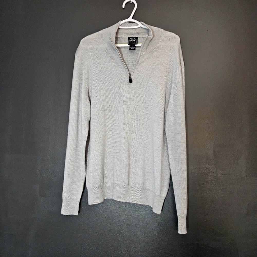 1/4 Zip 100% wool pullover